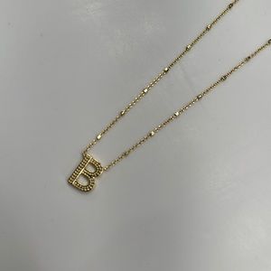 Kendra Scott Letter B Necklace with Adjustable satellite chain